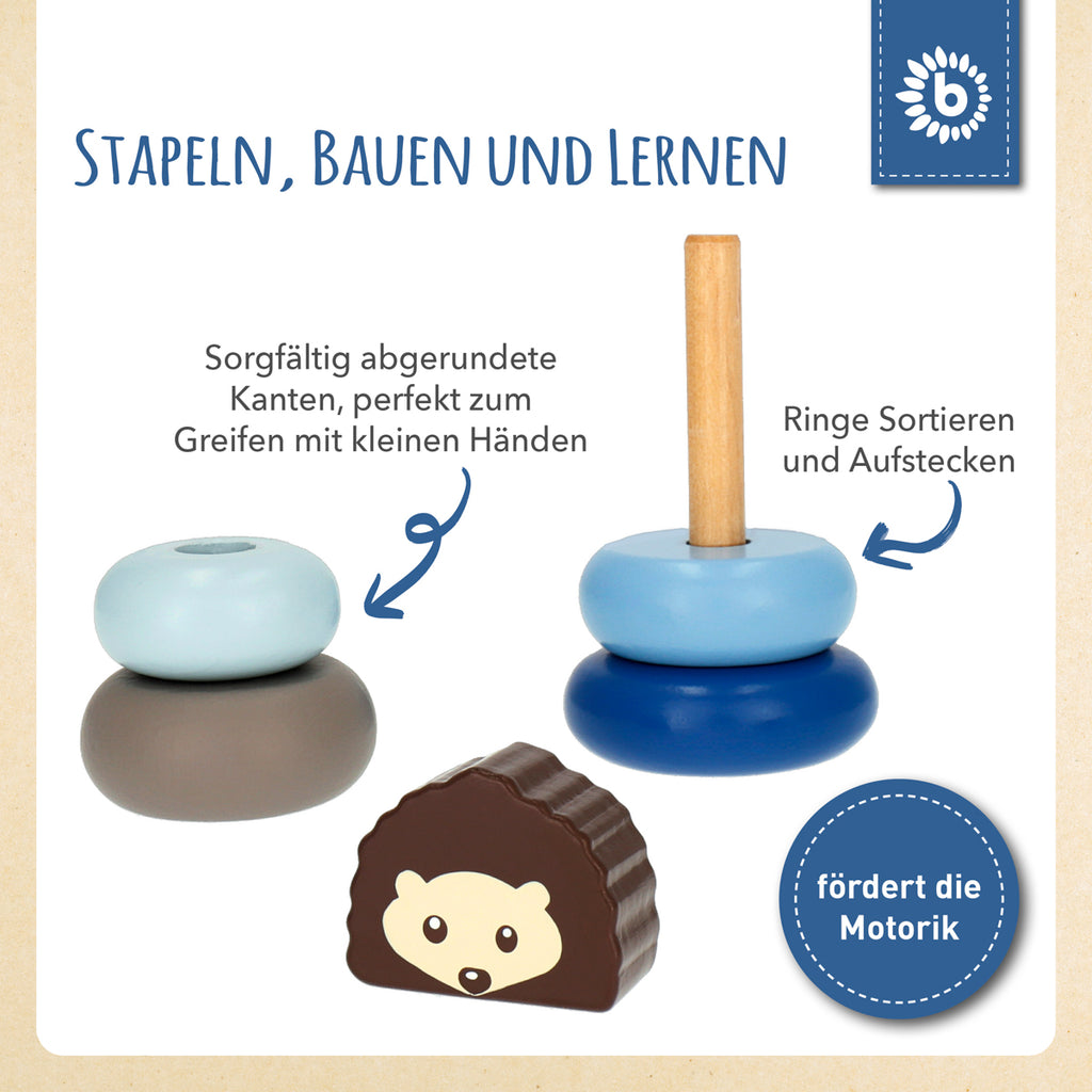 Bieco Mini Stapelturm Igel