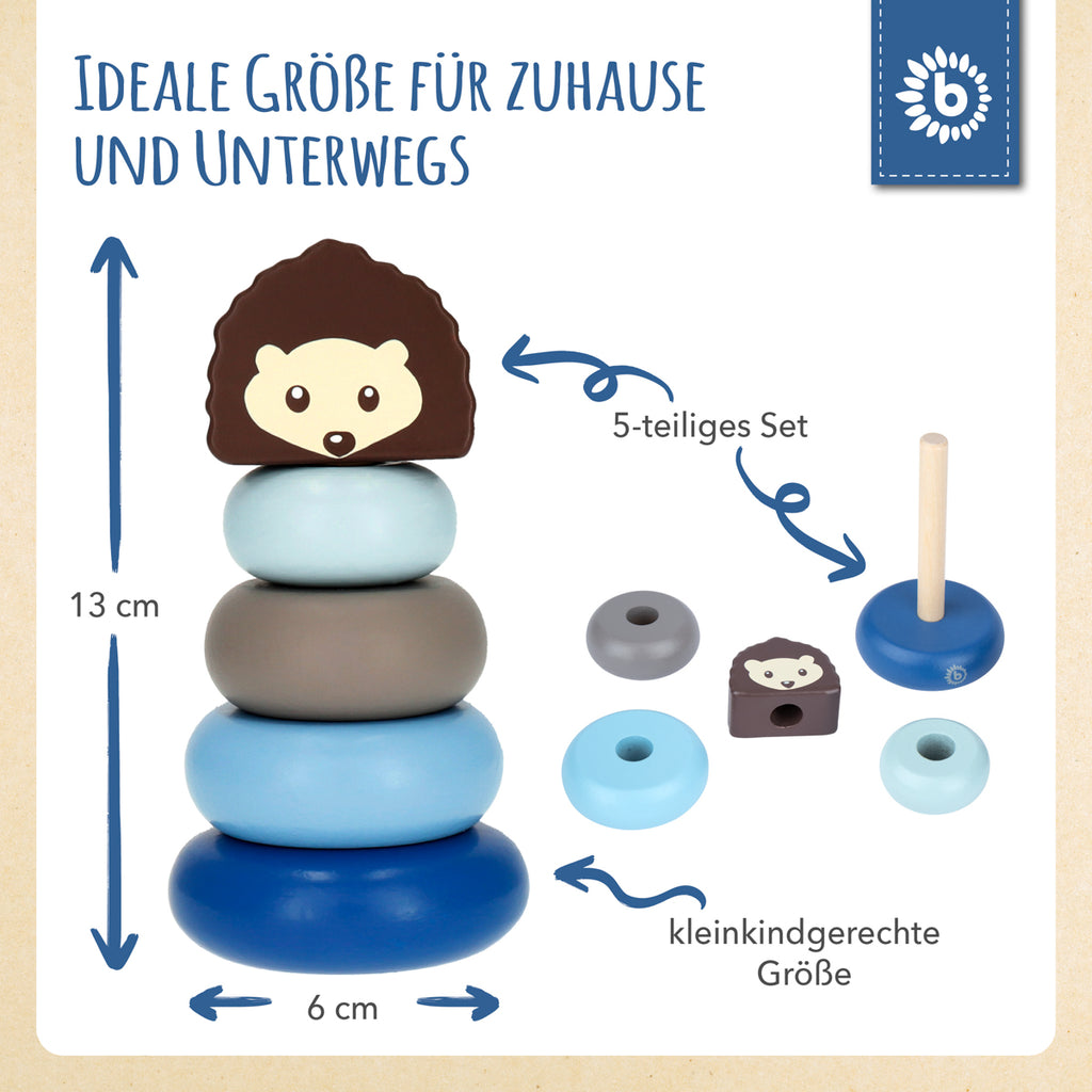 Bieco Mini Stapelturm Igel