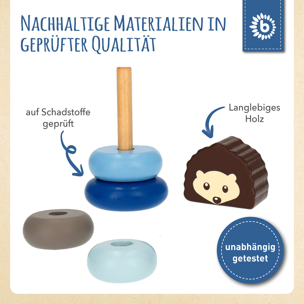 Bieco Mini Stapelturm Igel