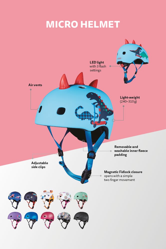 Micro Helm dunkelblau metallic