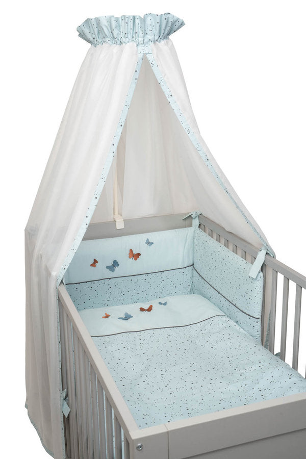 BeBe´s Collection - 3D Schmetterlinge Bett Set 3-teilig - mint