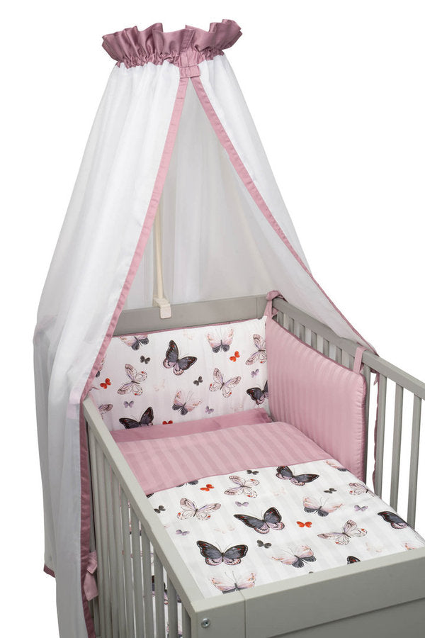 BeBe &#39;s Collection Bett Set 3tlg. Butterfly Bunt