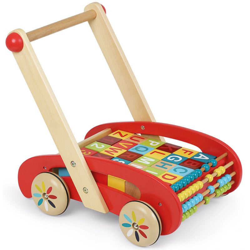 Janod Lernlaufwagen Tatoo ABC Würfel