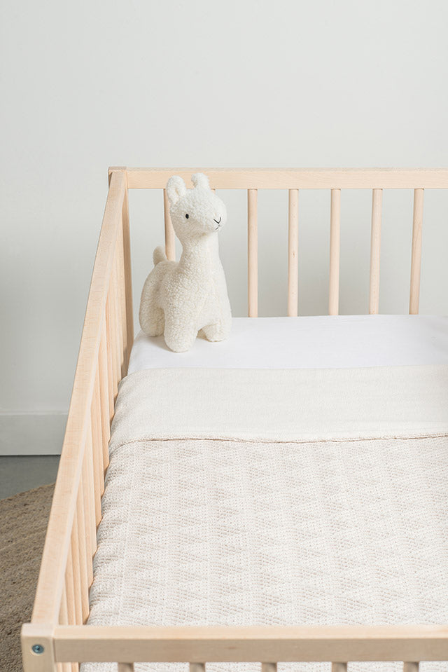 Jollein Babydecke 75x100 cm River Knit Cream White/Fleece