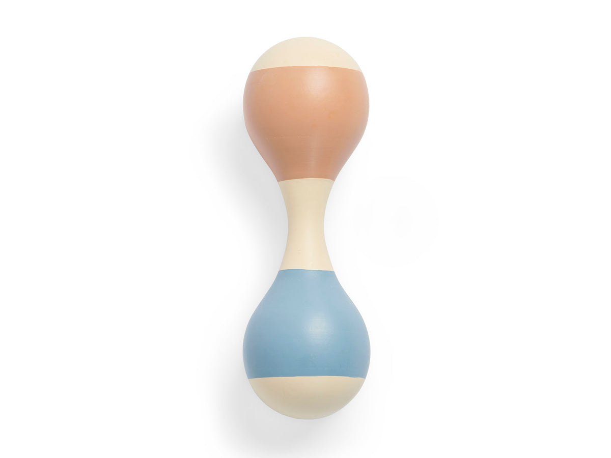 Jollein Babyrassel aus Holz Blue