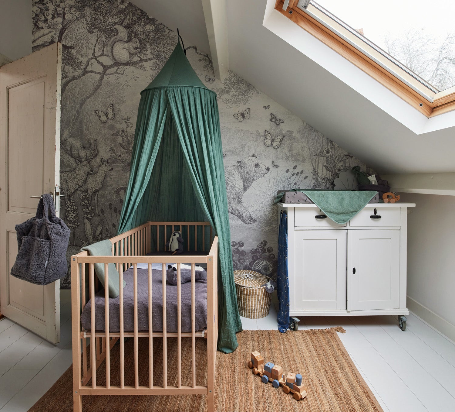 Jollein Baldachin Vintage 245cm Ash Green