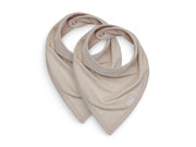 Jollein Bandana/Dreieckstuch 2er Pack Basic Stripe Nougat
