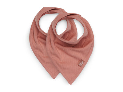 Jollein Bandana/Dreieckstuch 2er Pack Basic Stripe Rosewood