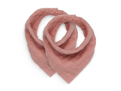 Jollein Bandana/Dreieckstuch 2er Pack Wrinkled Rosewood