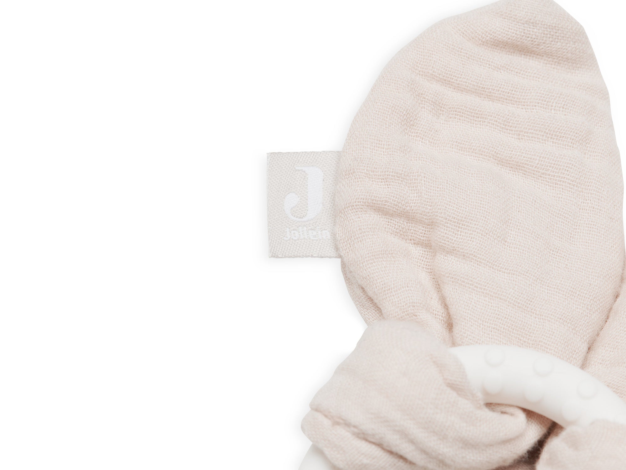 Jollein Beissring aus Silikon Bunny Ears Nougat
