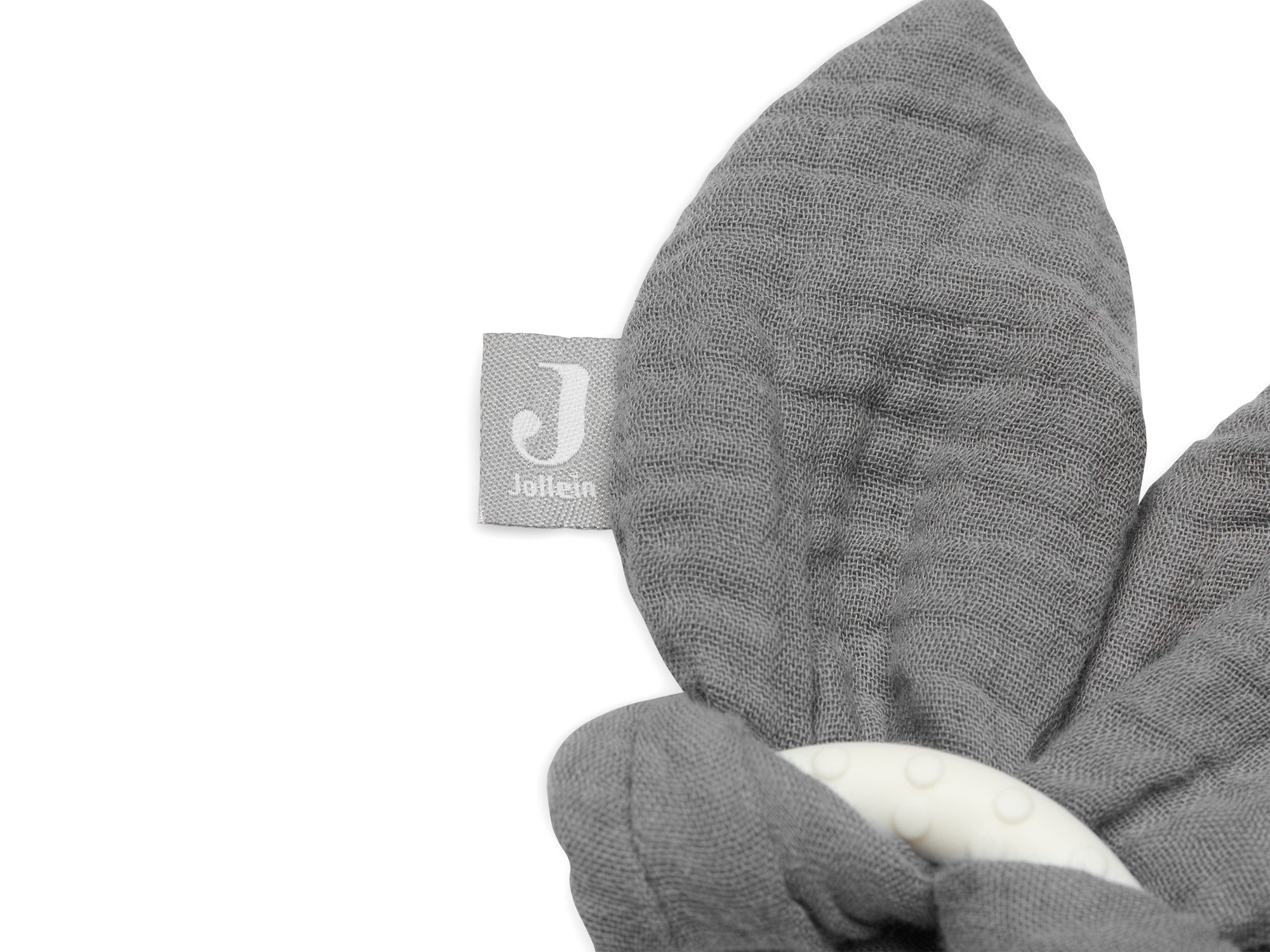 Jollein Beissring aus Silikon Bunny Ears Storm Grey