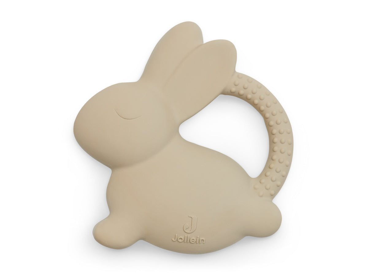 Jollein Beissring aus Naturkautschuk Bunny Nougat