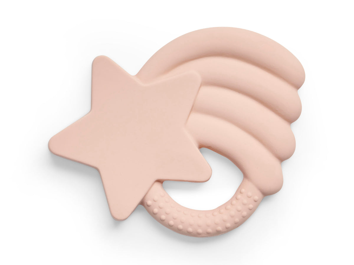 Jollein Beissring aus Naturkautschuk Falling Star Pale Pink