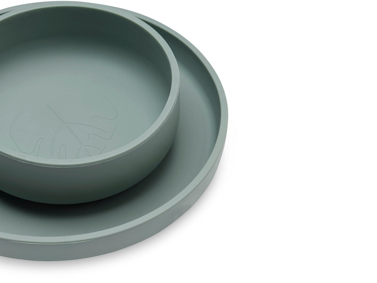 Jollein Kindergeschirr-Set 4-teilig Ash Green