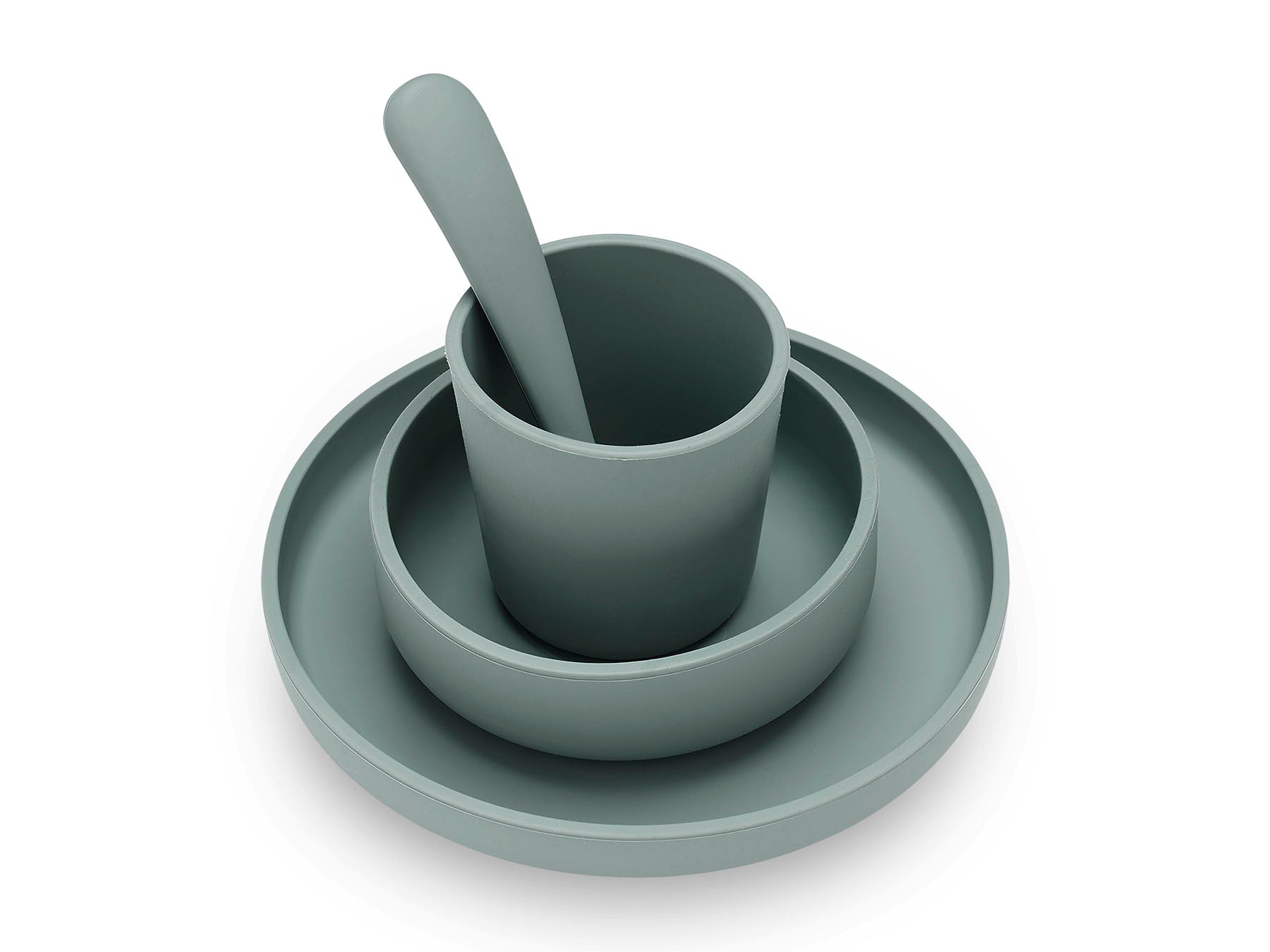 Jollein Kindergeschirr-Set 4-teilig Ash Green