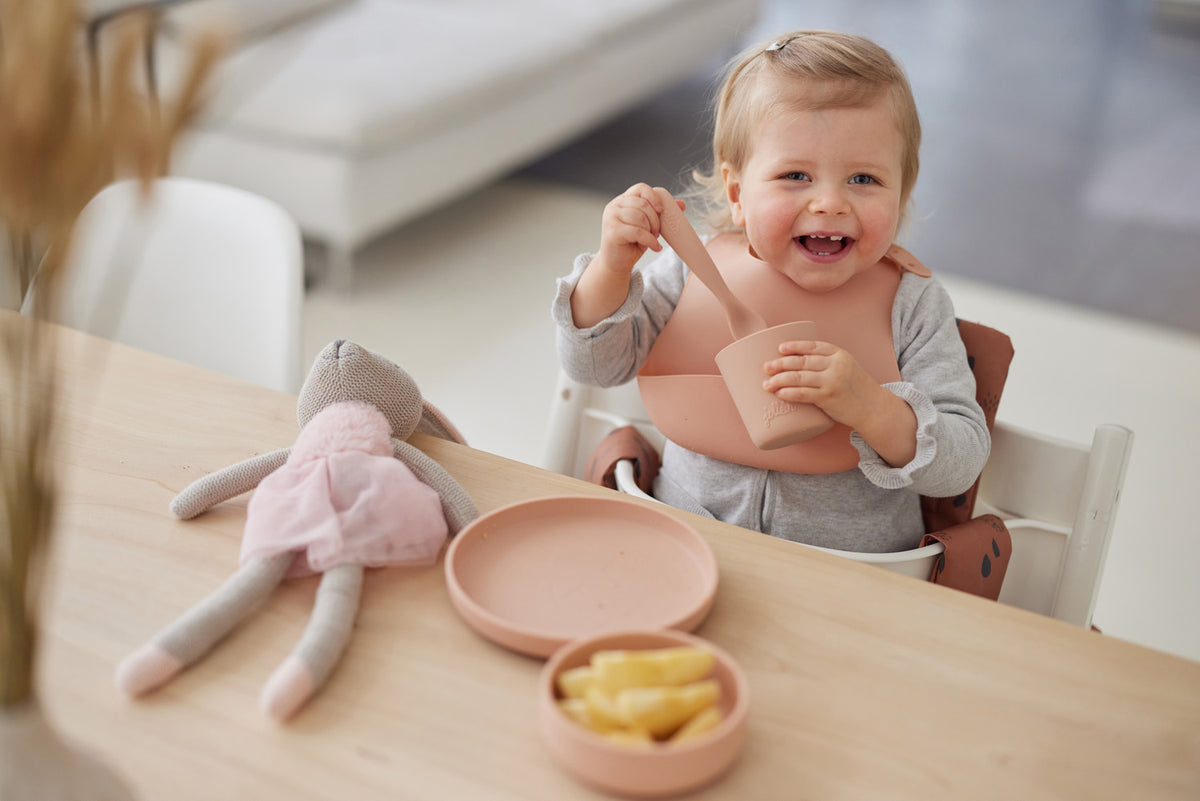 Jollein Kindergeschirr-Set 4-teilig Pale Pink