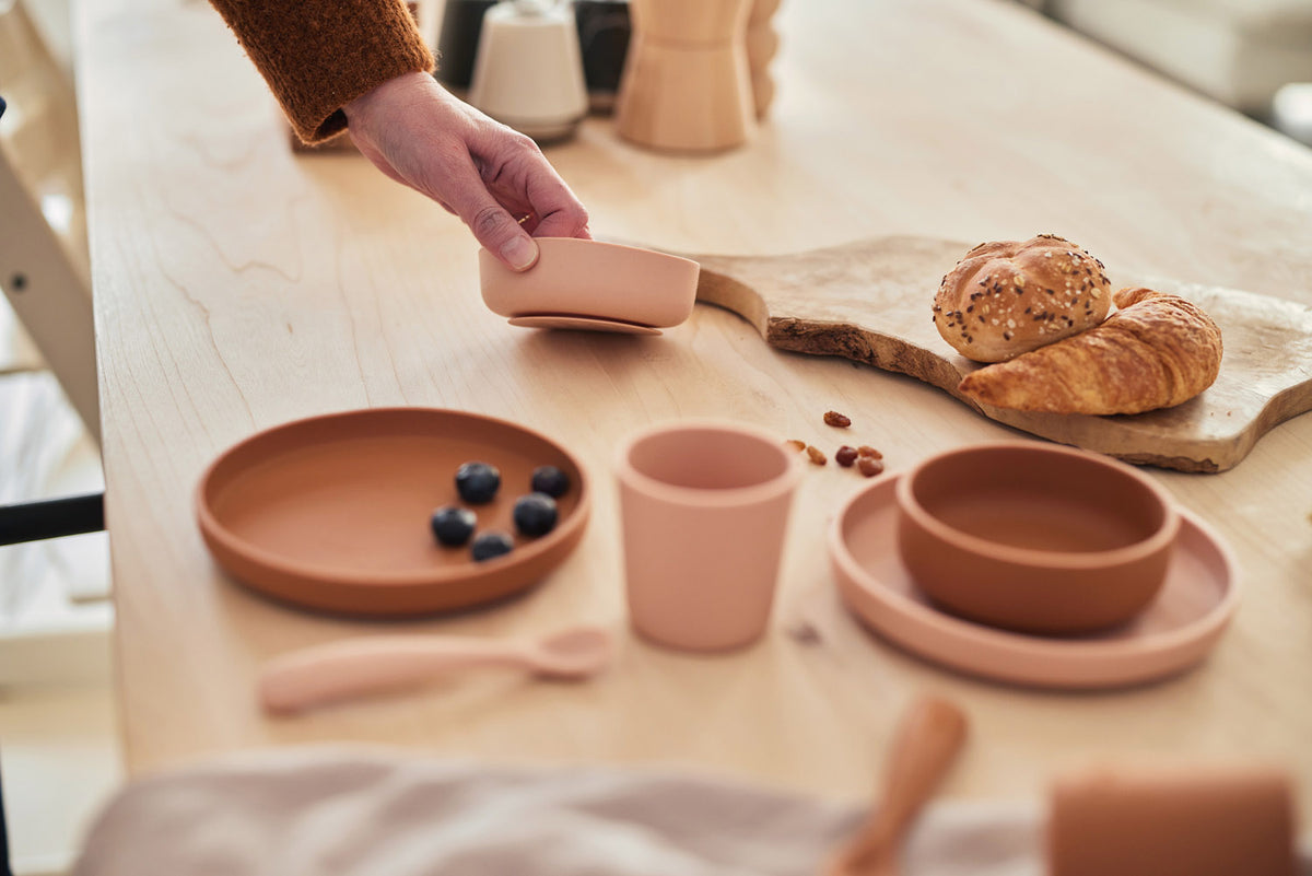 Jollein Kindergeschirr-Set 4-teilig Pale Pink