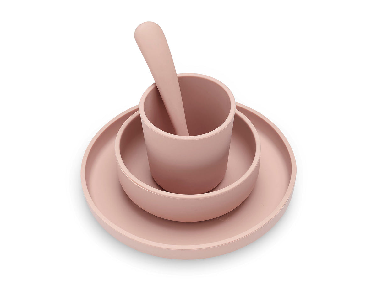 Jollein Kindergeschirr-Set 4-teilig Pale Pink