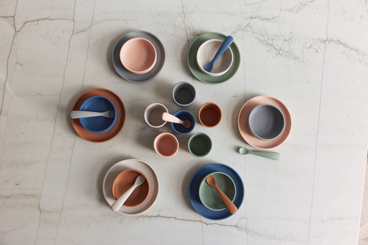 Jollein Kindergeschirr-Set 4-teilig Storm Grey