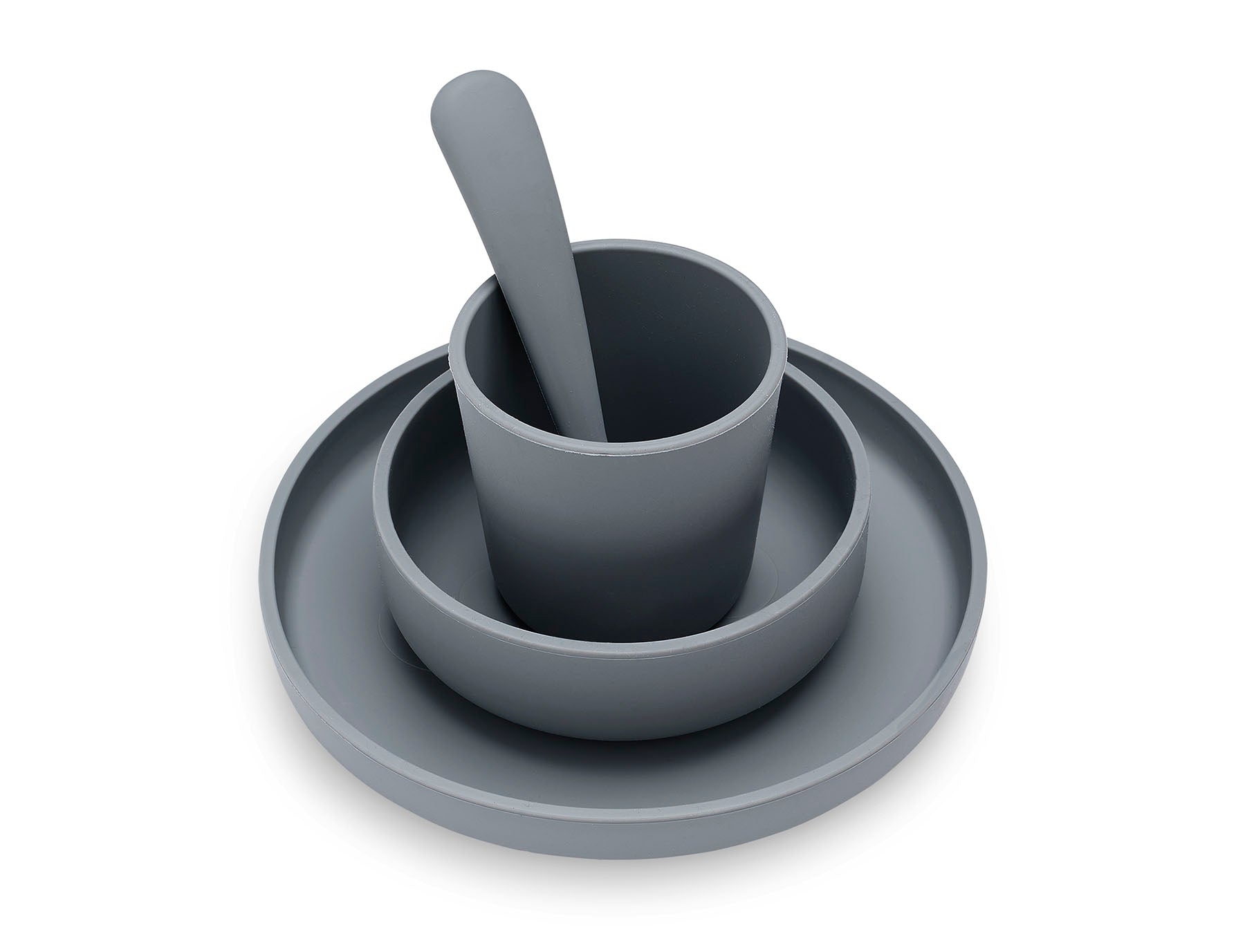 Jollein Kindergeschirr-Set 4-teilig Storm Grey