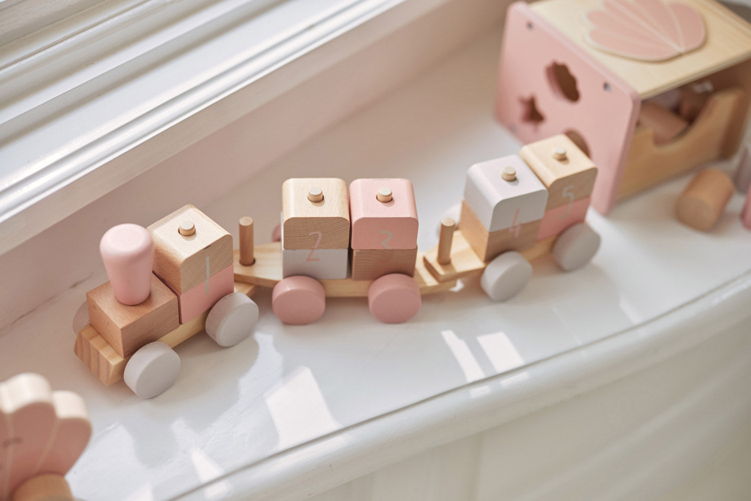 Jollein Holzeisenbahn Pink