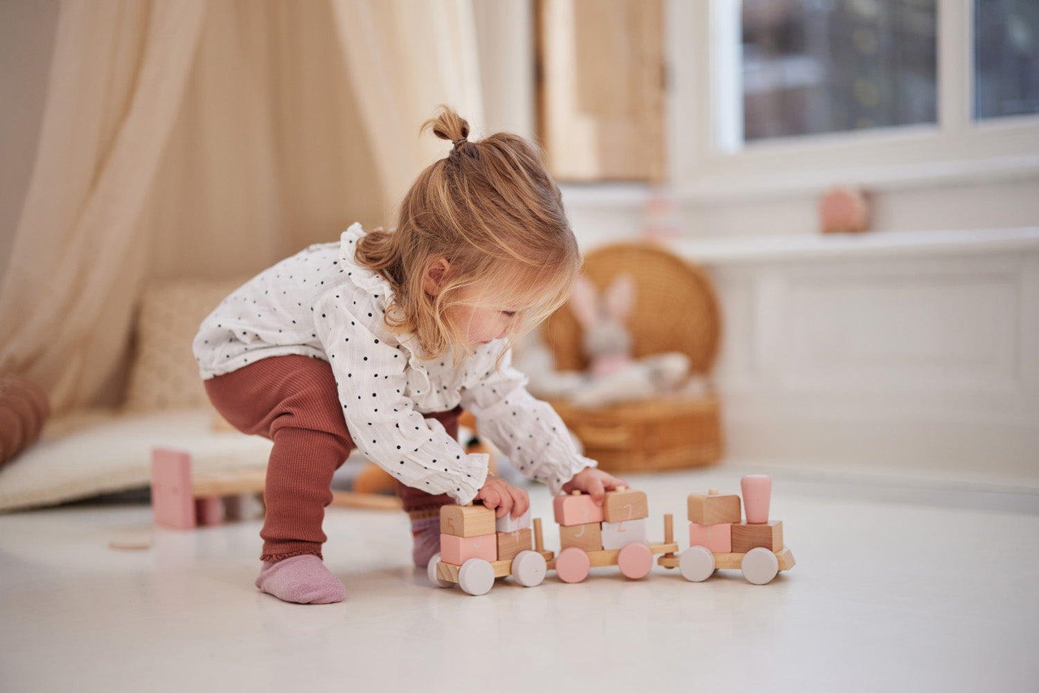 Jollein Holzeisenbahn Pink