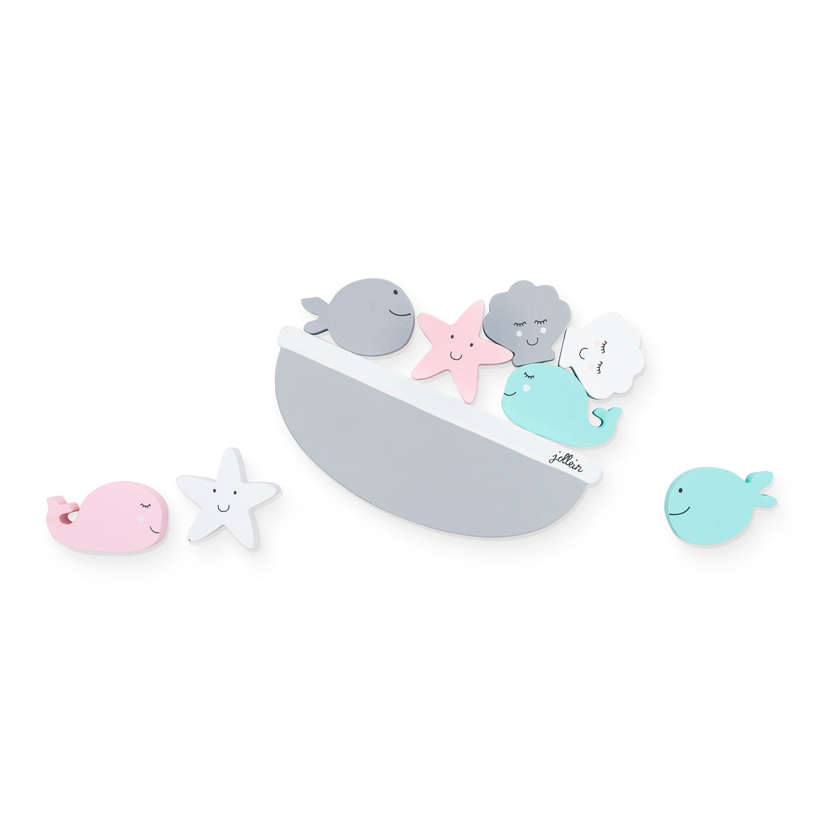 Jollein Holzpuzzle Balance-Spiel Sea Animals