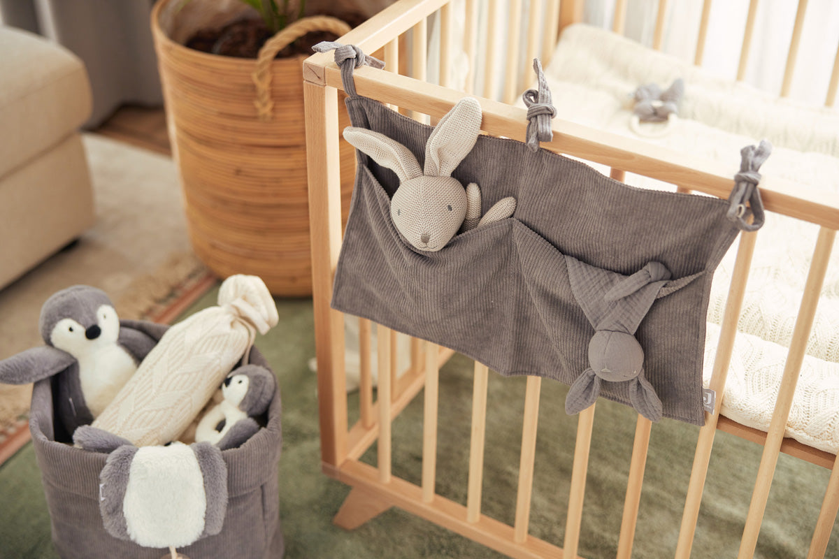 Jollein Schmusetuch Bunny Ears Strom Grey