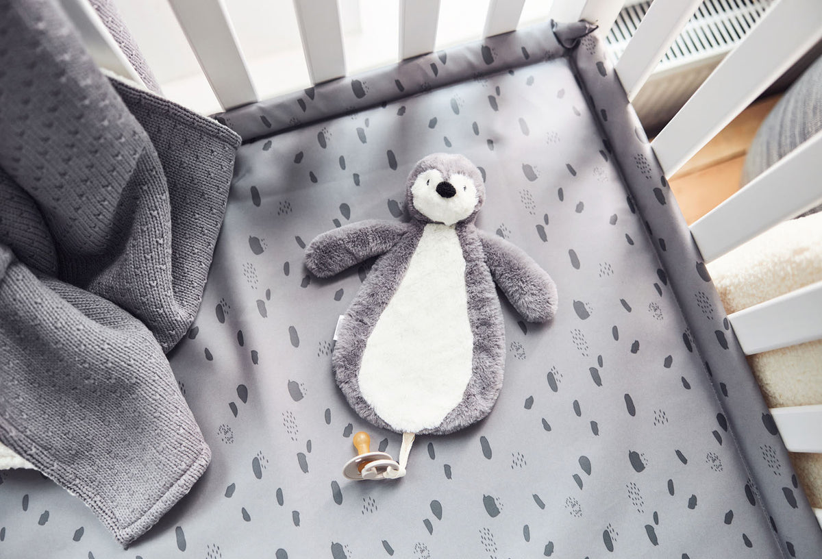 Jollein Schmusetuch Pinguin Storm Grey