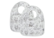 Jollein Lätzchen wasserdicht 2er Pack Pimpelmees - Forest Animals