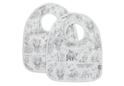 Jollein Lätzchen wasserdicht 2er Pack Pimpelmees - Forest Animals