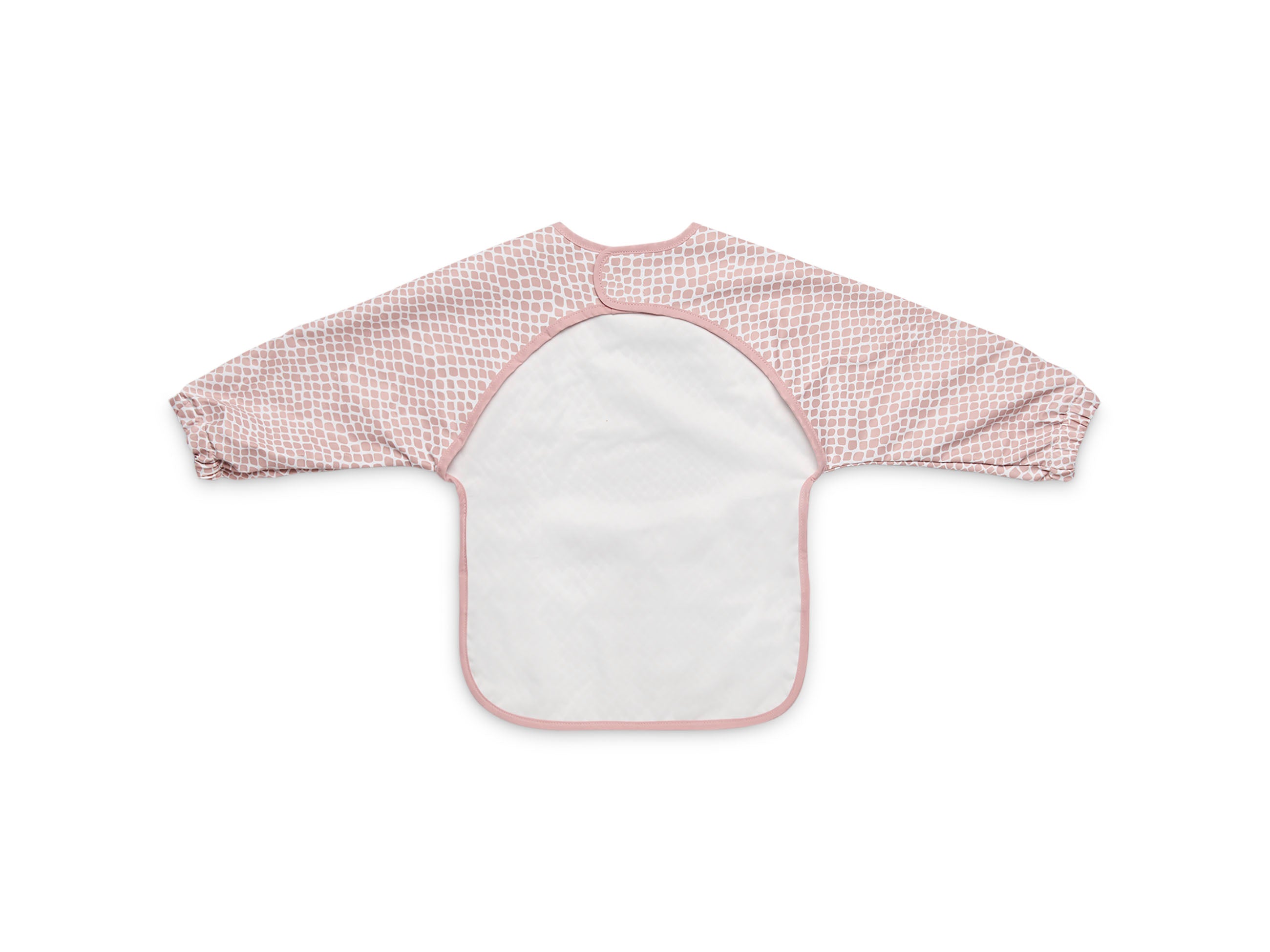 Jollein Lätzchen mit Ärmeln wasserdicht Snake Pale Pink