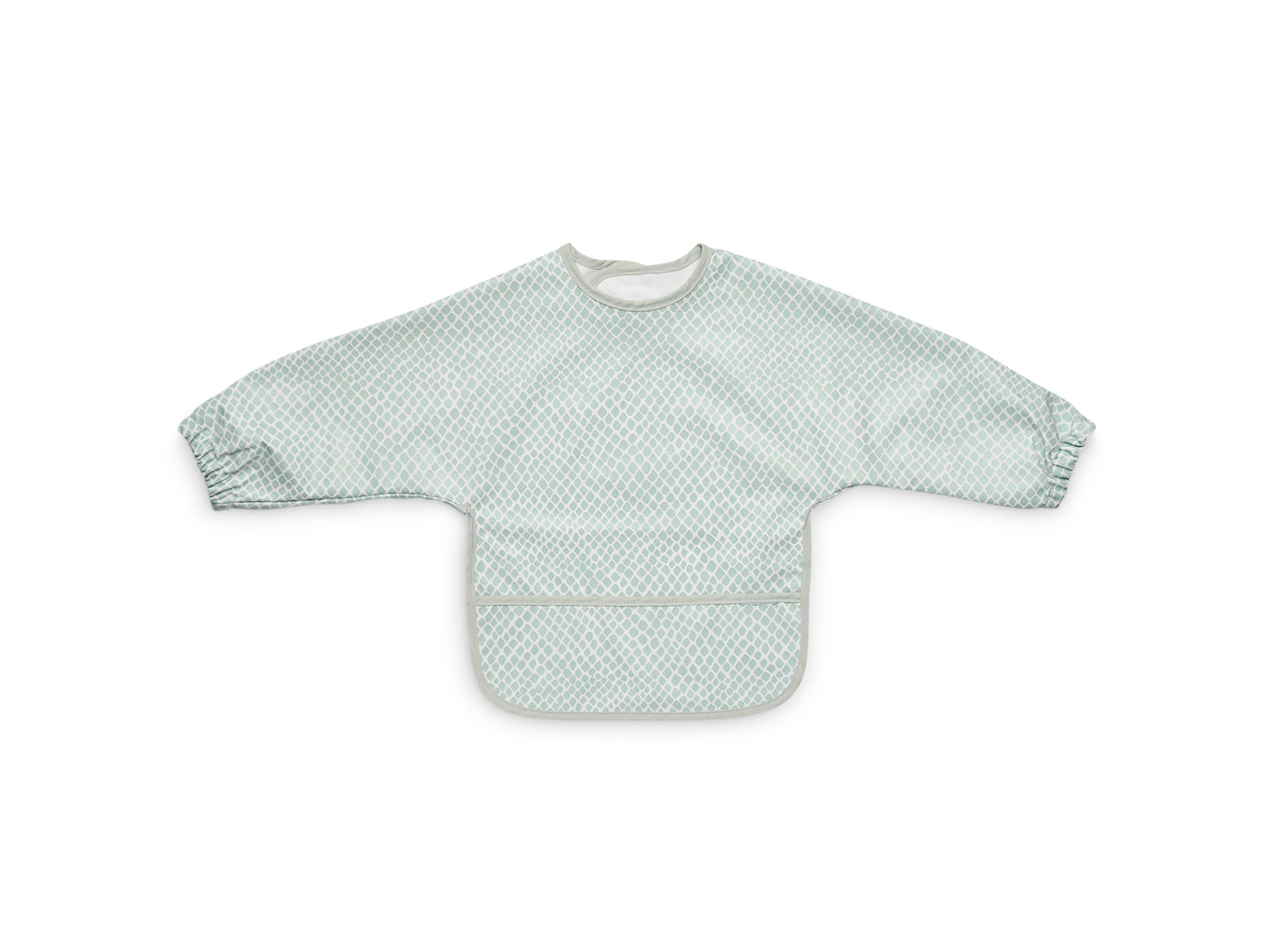 Jollein Lätzchen mit Ärmeln wasserdicht Snake Soft Green