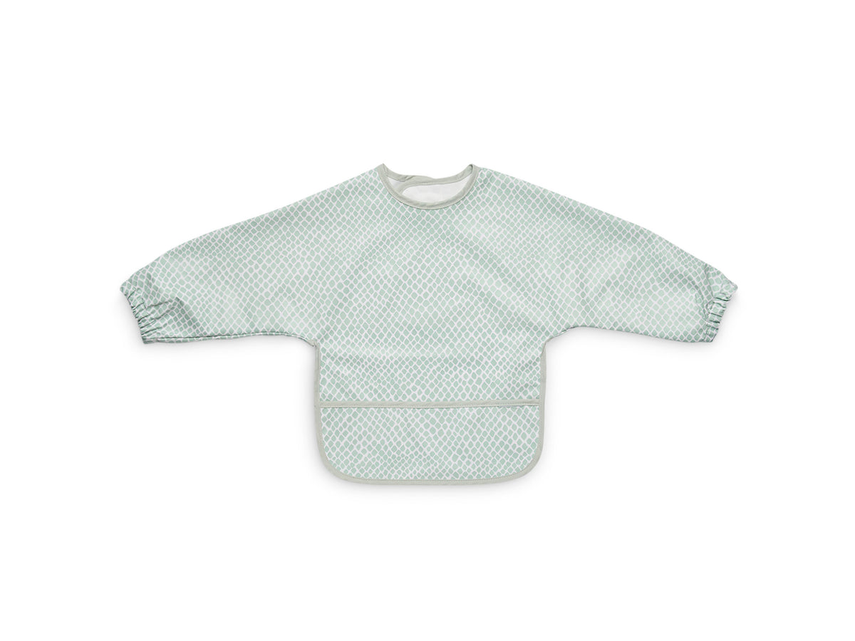 Jollein Lätzchen mit Ärmeln wasserdicht Snake Soft Green