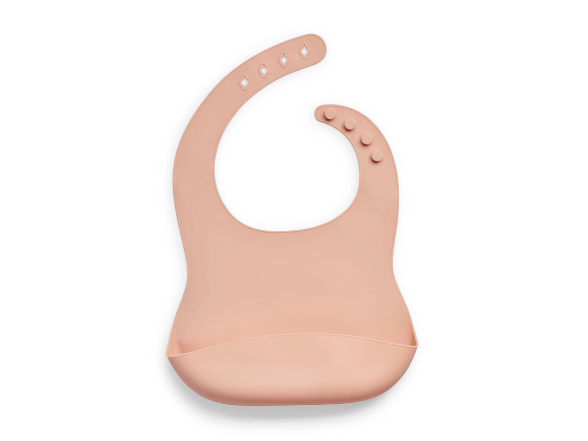 Jollein Lätzchen mit Auffangschale wasserdicht Pale Pink