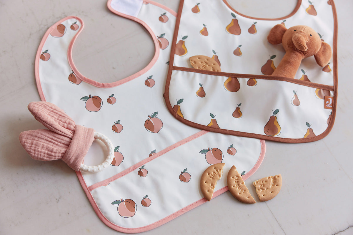 Jollein Lätzchen wasserdicht 2er Pack Peach