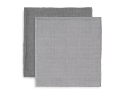 Jollein Mullwindeln Bamboo Large 115x115 cm 2er Pack Storm Grey
