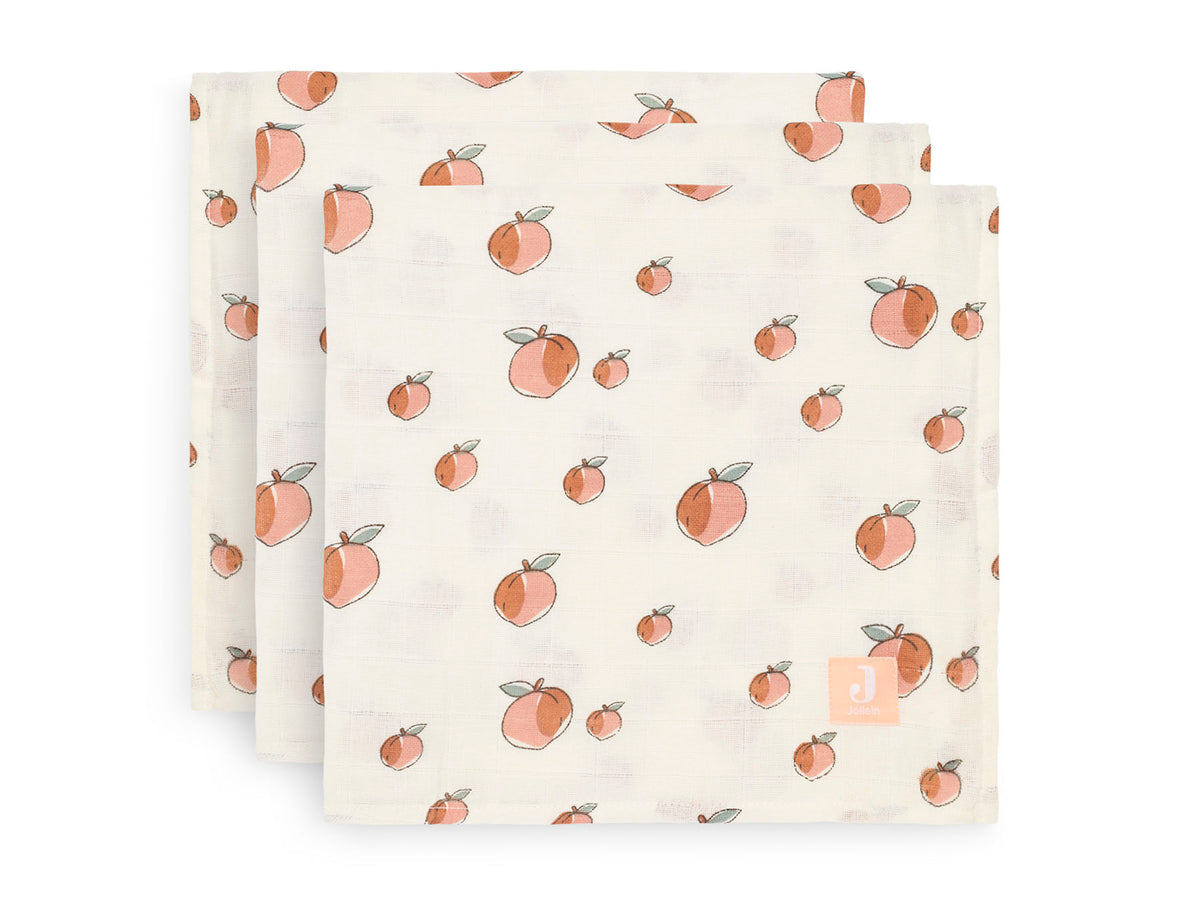 Jollein Mullwindeln 70x70 cm 3er Pack Peach