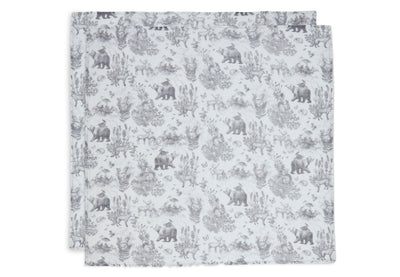 Jollein Mullwindeln 70x70 cm 2er Pack Pimpelmees Forest Animals