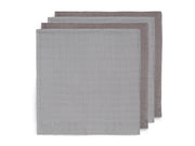 Jollein Mullwindeln Bamboo Small 70x70 cm 4er Pack Storm Grey
