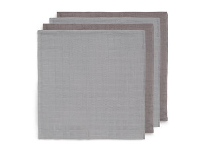 Jollein Mullwindeln Bamboo Small 70x70 cm 4er Pack Storm Grey
