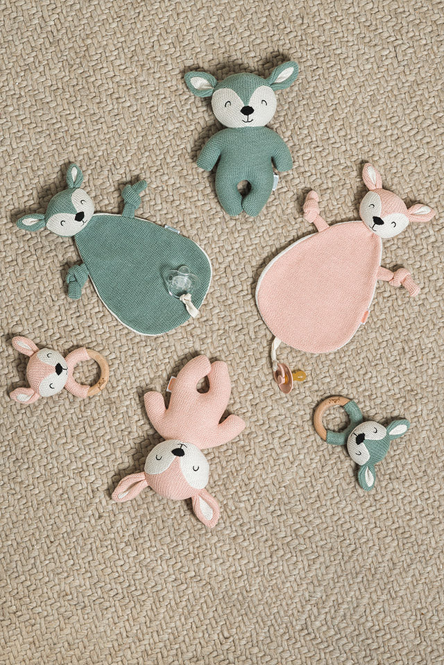 Jollein Schmusetuch Deer Ash Green