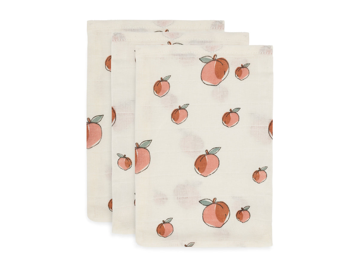 Jollein Waschlappen 3er Pack Peach