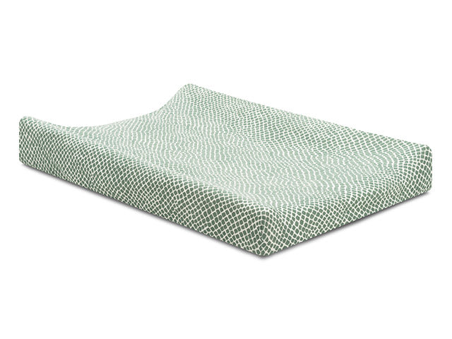 Jollein Wickelauflagenbezug 50x70 cm Jersey Snake Ash Green