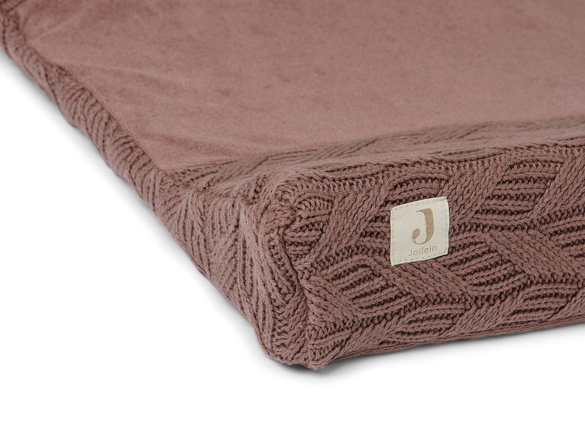 Jollein Wickelauflagenbezug 50x70 cm Spring Knit Chestnut