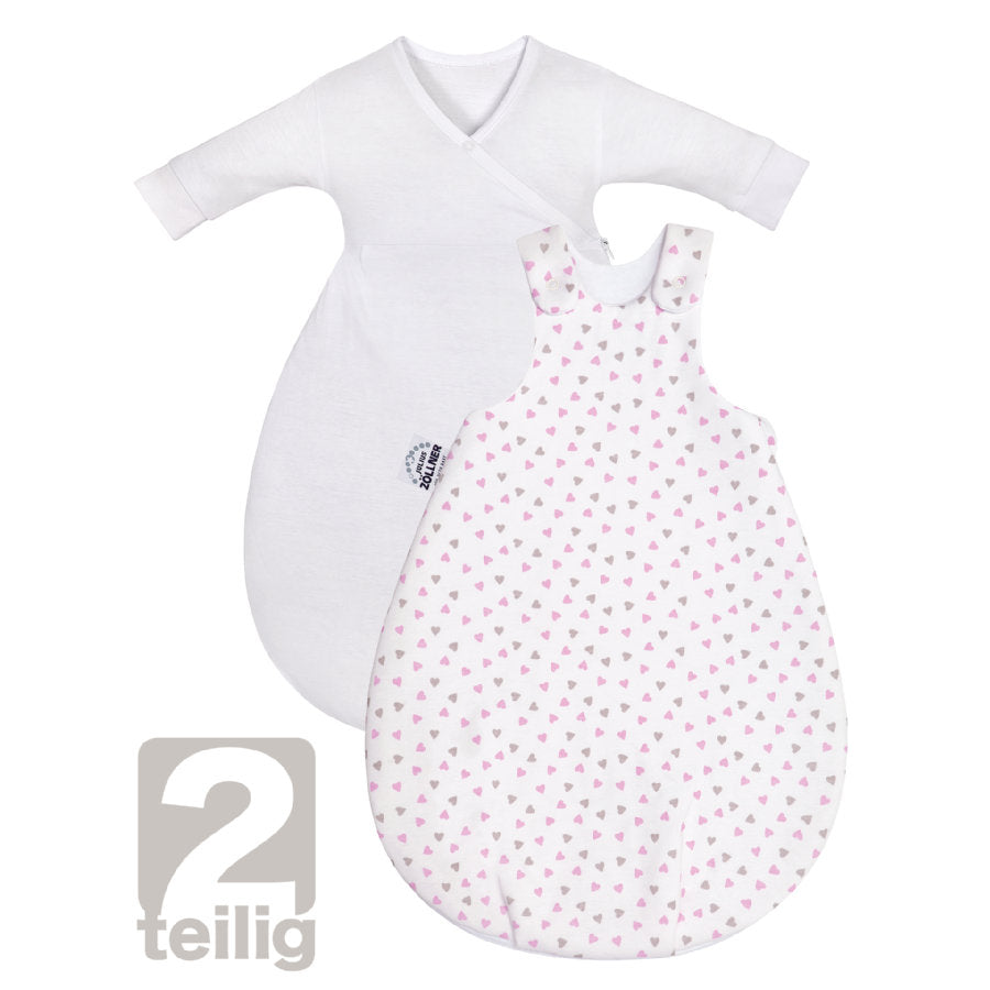 Julius Zöllner Schlafsack Cosy - Herz pink