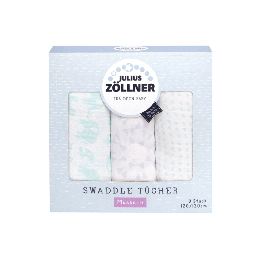 Julius Zöllner Swaddle Tücher - 3er Pack