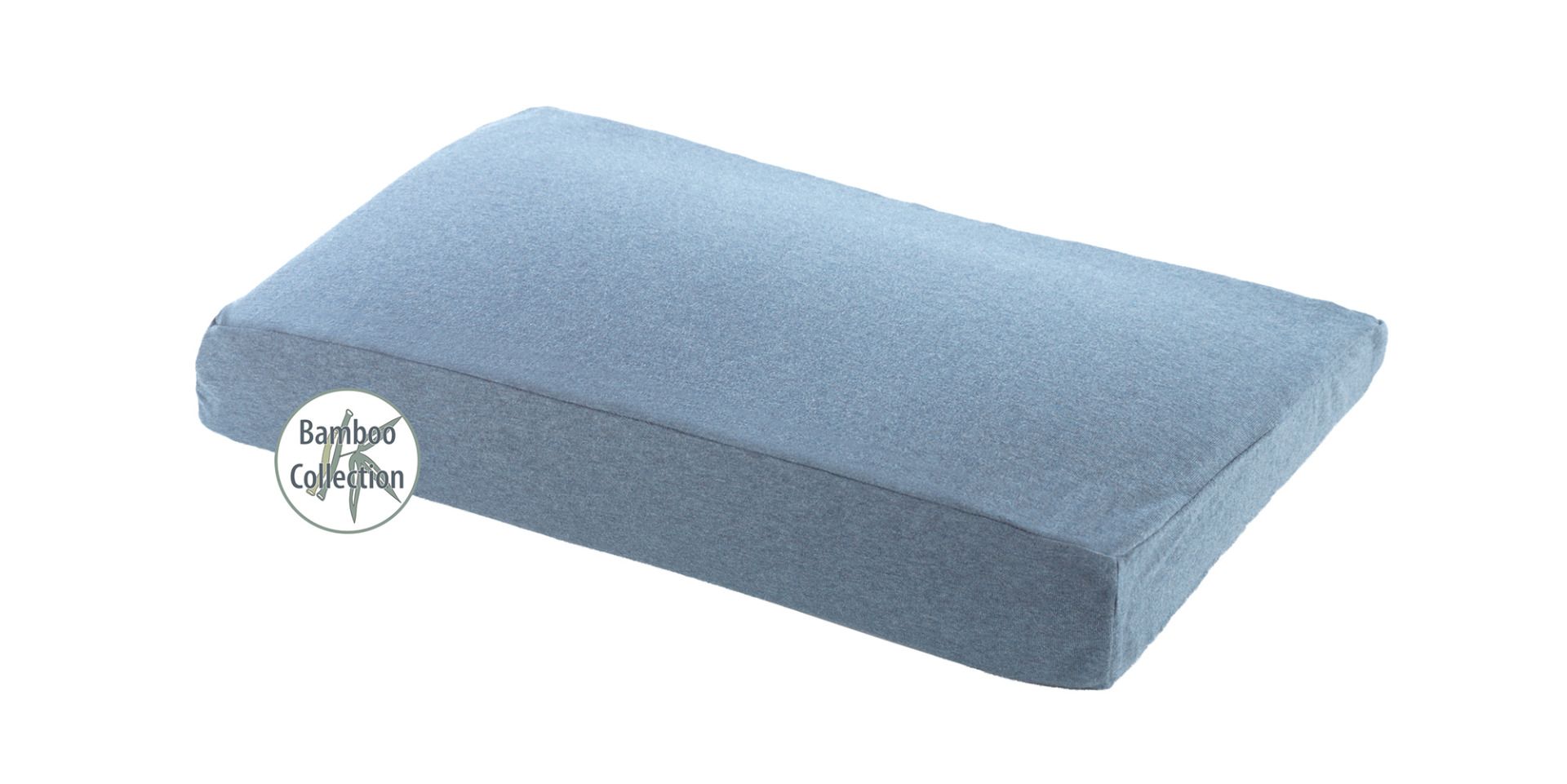 Theraline Kinderkopfkissen inkl. Bezug Dessin 154 "Melange Blau-grau" Bamboo Collection