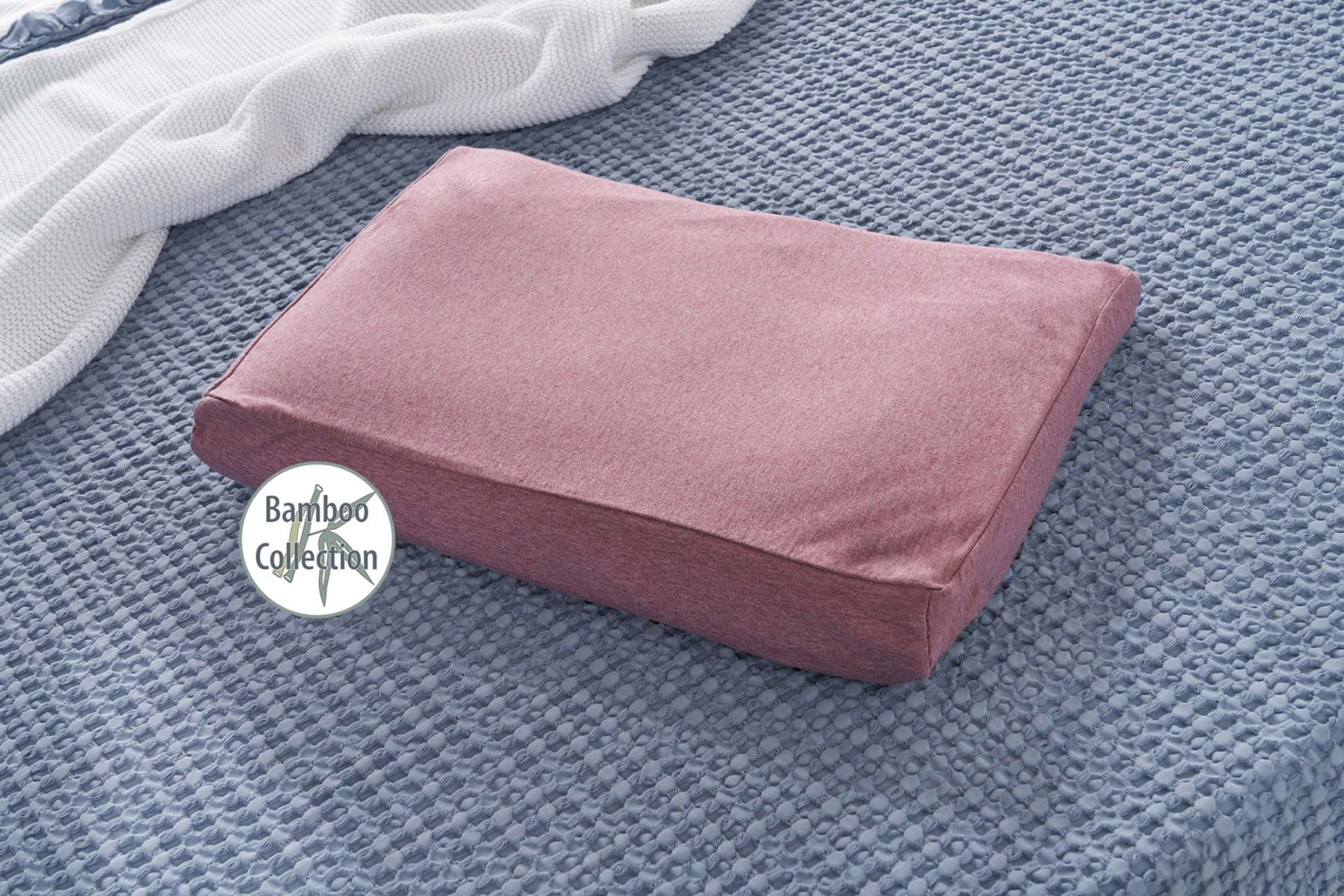 Theraline Kinderkopfkissen inkl. Bezug Dessin 155 "Melange rosenholz" Bamboo Collection