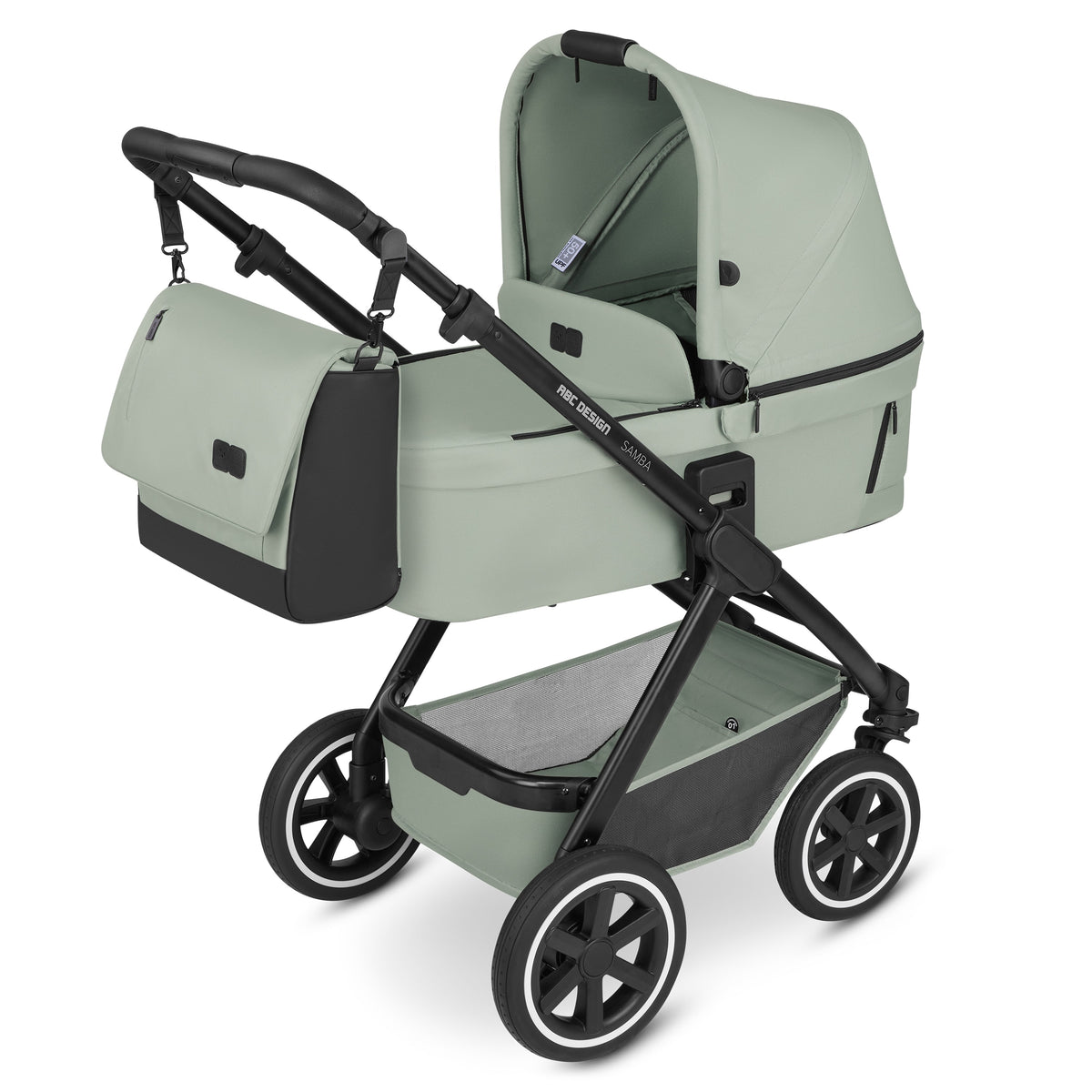 ABC Design Samba Classic 2023 pine mit Wanne und Wickeltasche Urban gratis *SALE*
